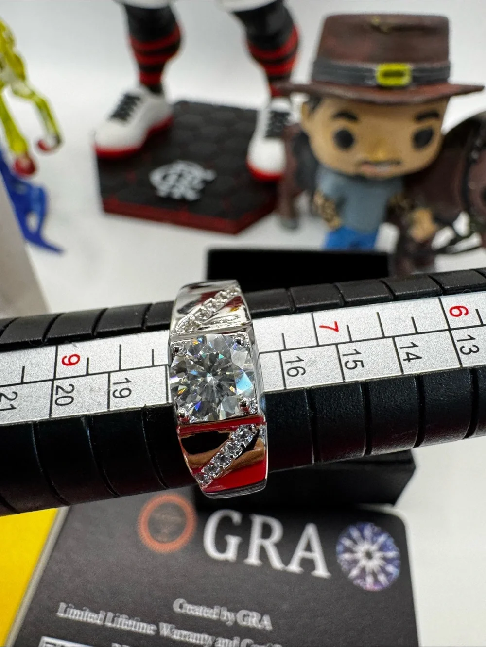 Moissanite Men's Ring - White (D Color)